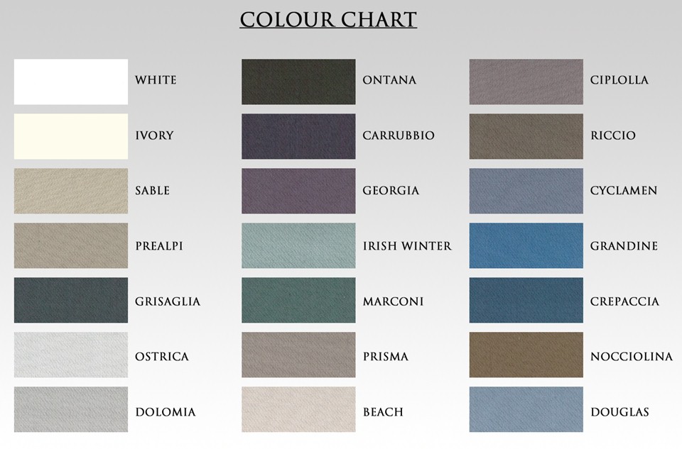 The gallery for --> Ivory Colour Chart